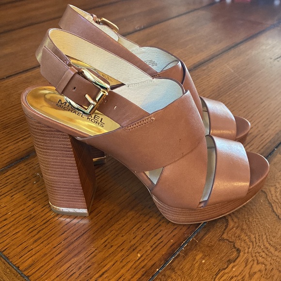 Michael Kors Sedgwick Slingback Platform Heels - Picture 1 of 6